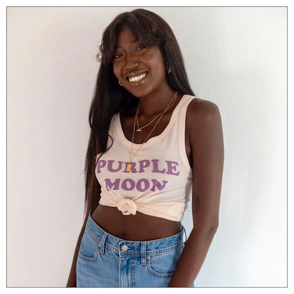 SPELL & The Gypsy Purple Moon Organic Singlet Tank Top XS - Picture 4 of 7